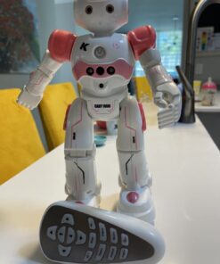 WEECOC RC Robot Toys Gesture Sensing Smart Robot Toy for Girls Can Singing Dancing Speaking Christmas Birthday Gift (Pink) 19 61xKWpCnA4L