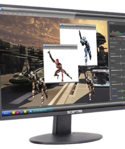 Sceptre E205W-1600 20" 75Hz Ultra Thin LED Monitor HDMI VGA Build-in Speakers, Metallic Black (2018 version) Single 26 61xKWztGcL