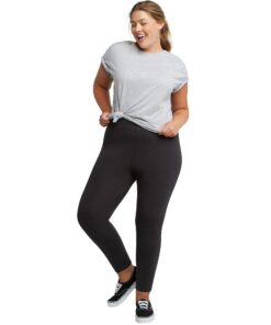 Just My Size Women's Plus-Size Stretch Jersey Leggings, Plus Leggings for Women, 25.5" 3X Black 22 61xKujcvP L 1