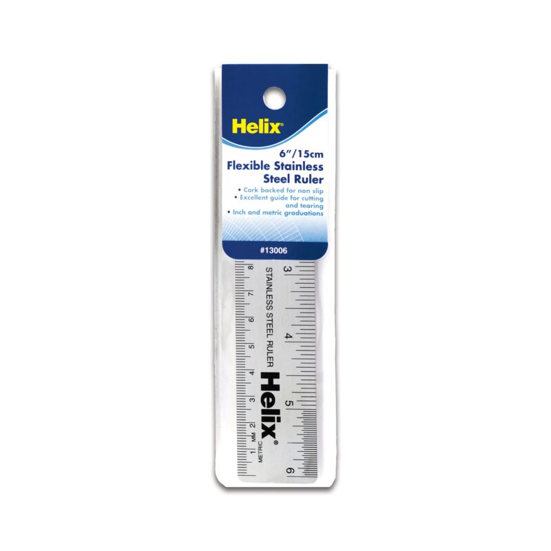 Helix Stainless Steel Ruler 6