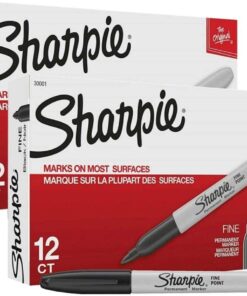 SHARPIE Fine Point Permanent Markers, 24 Markers (2 X Box's of 12), Black (30051) 10 61xNky2rBZL