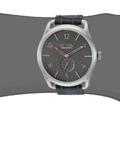 Nixon Men's A4652145 C45 Leather Analog Display Swiss Quartz Grey Watch 5 61xO8RR6X8L