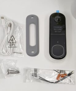 Arlo Video Doorbell 2K (2nd Generation) – Battery Operated or Wired Doorbell, Smart Wi-Fi, Two-Way Audio, Night Vision, Security Camera, Surveillance, White – AVD4001 53 61xOokkyVBL