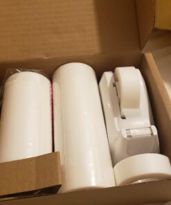 Amazon Basics Matte Finish Tape with Desktop Dispenser and Refills, 3/4" x 36 yds, 16 Pack Tape with Dispenser 27 61xPaTPqJeL