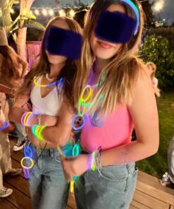 PartySticks Glow Sticks Jewelry Bulk Party Favors 300pk and Connectors - 8" Glow in The Dark Party Supplies, Neon Party Glow Necklaces and Glow Bracelets for Kids and Adults 300 Pack 27 61xPr4 Nr9L