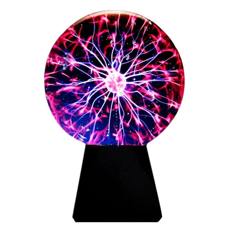 Catalog 2 Lebbeen Glass Plasma Ball Sphere Lightning Light Lamp Party Magical Ball electrostatic Flashing Ball (4.0 Inches)