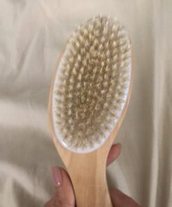 Touch Me 3 Set Body Brush Set - Long Wooden Dry Bath Body Back Brush, Contour Handle Natural Bristle Brush and Facial Brush 23 61xQko4X6mL