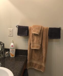 SUPERIOR Egyptian Cotton 6-Piece Towel Set, Bathroom Essentials, Towels for Bathroom, Apartment, Airbnb, Guest Bath, Face, Hand, Bath Towels, Washcloths, Absorbent, Fast Drying, Toast 6 Piece Towel Set 17 61xS84j8FWL