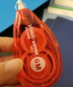 Vobou Whiteout Correction Tape, Easy To Use Applicator for Instant Corrections Correct Wrong Writing At Any Time, For school, Office (Red and Blue, 12pack, 6M/256" x 0.2") Blue/Red 36 61xSqIx2XaL