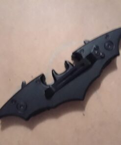 Dark Twin Blade Knife - Double Edge Folding Pocket with clip, 11" Stainless Steel Two Sharp Cut (Black) Black 56 61xT4hFquuL