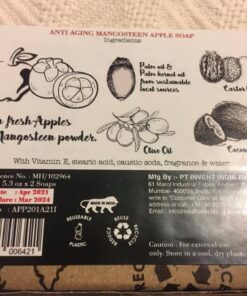 Soulflower Mangosteen Handmade Bar Soap Enriched with Apple & Premium Essential Oils for Skin Exfoliation - Natural, Vegan, Organic, Paraben & SLS Free, Pack of 2-5.3 Oz Each 21 61xUEvhhQkL