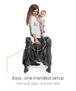 4moms Breeze Plus Portable Playard with Removable Bassinet and Baby Changing Station, Easy One-Handed Setup, from The Makers of The mamaRoo 22 61xXGgIgq9S