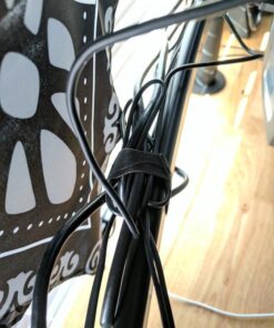 VELCRO Brand ONE-WRAP Cable Ties | 25Pk | 8 x 1/2" Black Cord Organization Straps | Thin Pre-Cut Design | Wire Management for Organizing Home, Office and Data Centers 44 61xXHqnmqmL