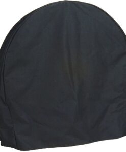 Sunnydaze Outdoor Firewood Log Hoop and Cover Set - Powder-Coated Steel Rack and PVC Cover - Black - 40-Inch 40 in 31 61xY8A7 T7L