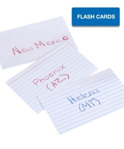 Mead 3 x 5-Inch Index Cards, Ruled, 100 Count, White (63350) Pack Of 6 8 61xad5V1DmL