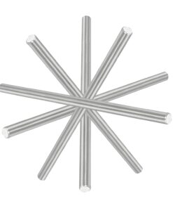 RilexAwhile 5Pcs 100mm x 5mm Stainless Steel Ground Shaft Round Rod for RC Helicopter Airplane X-Small 8 61xbBhJBJcL
