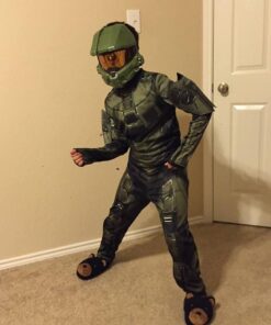 Master Chief Classic Costume, Large (10-12) Large (10-12) 24 61xfiiYiQlL