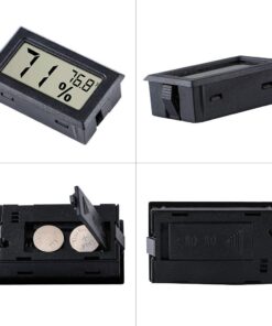 Pgzsy 12 Pack Mini Small Digital Electronic Temperature Humidity Meters Gauge Indoor Thermometer Hygrometer LCD Display Fahrenheit (℉) for Humidors, Greenhouse, Garden, Cellar3 22 61xfpIR1LsL