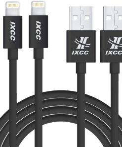 iXCC MFi Lightning Cable 10ft, iPhone Charger, for iPhone X, 8, 8 Plus, 7, 7 Plus, 6s, 6s Plus, 6, 6 Plus, SE 5s 5c 5, iPad Air 2 Pro, iPad Mini 2 3 4, iPad 4th Gen (Black) 14 61xhB8Tvt0L