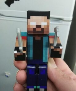 EnderToys Herobrine Boy Action Figure - Toy Figurines - Birthday Cake Topper - Custom Survival Characters 17 61xhQhv3CML