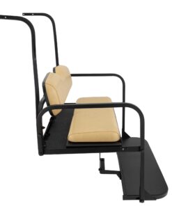 Gusto™ Club Car DS (2000.5 and UP) Golf Cart Flip Folding Rear Back Seat Kit - Buff 9 61xhdrweS0L