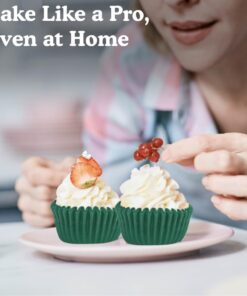 Regency Wraps Greaseproof Professional Grade Standard Baking Cups, Pack of 40, Green Solid 11 61xiWQ9pOL