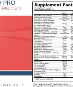 Fairhaven Health FH Pro for Women | Premium Fertility Supplement for Women | Cycle Regularity and Egg Quality for Her | Female Multivitamin for Conception Support | 180 Capsules | 1 Month Supply 12 61xj3kf7tXL