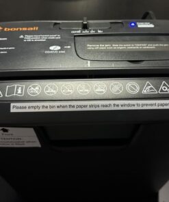 Bonsaii Paper Shredder for Home Use, 8-Sheet StripCut Home Office Shredder, CD/Credit Card Shredder Machine with Overheat Protection, 3.4 Gallons Wastebasket 8 Sheet (New) 49 61xjDvTUD3L