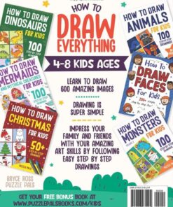 Alternative view of How To Draw Everything: 600 Simple Step By Step Drawings For Kids Ages 4 to 8 Paperback, Large Print