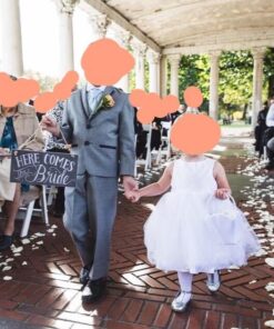 Primitives by Kathy 26915 Chalk Art Wedding Hanging Sign, 12 x 6-Inches, Here Comes the Bride 32 61xkudG6TxL