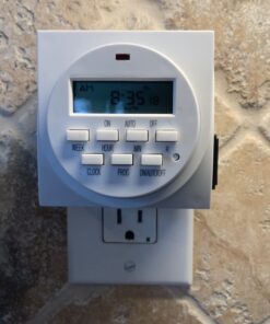 BN-LINK 7 Day Heavy Duty Digital Programmable Timer, FD60 U6, 115V, 60Hz, Dual Outlet, Indoor, for Lamp Light Fan Security UL Listed FD-60/U6 35 61xl8nNUsJL