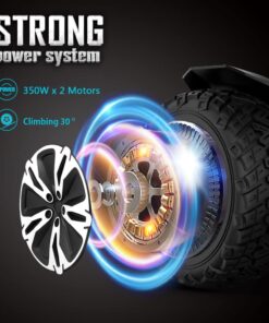 Gyroor Warrior 8.5 inch All Terrain Off Road Hoverboard with Bluetooth Speakers and LED Lights, UL2272 Certified Self Balancing Scooter 1-black 30 61xlLn0jdOL