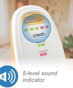 VTech DM111 Upgraded Audio Baby Monitor. 1 Parent Unit with Rechargeable Battery, Best-in-Class Long Range, Digital Wireless Transmission, Crystal-Clear Sound, Plug & Play, Sound Indicator & Alerts Audio Monitor with 1 Parent Unit 34 61xmKELA70L