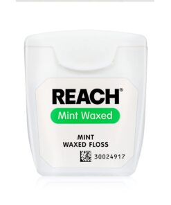 Reach Waxed Dental Floss Bundle | Effective Plaque Removal, Extra Wide Cleaning Surface | Shred Resistance & Tension, Slides Smoothly & Easily, PFAS Free | Mint Flavored, 55 YD, 6pk 6 Count (Pack of 1) 17 61xmt3LJS3L