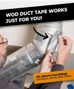 WOD DTC10 Advanced Strength Industrial Grade Schoolbus Yellow Duct Tape, 1/2 inch x 60 yds. Waterproof, UV Resistant For Crafts & Home Improvement 12 61xnHt47kL