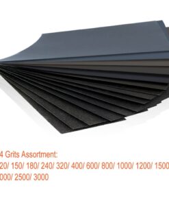 Alternative view of 28 Pcs 120 to 3000 Grit Wet Dry Sandpaper Assortment 9 * 3.6 Inches for Automotive Sanding