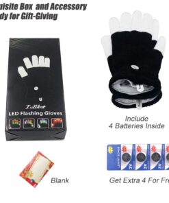 Luwint Light Up Toys, Kids LED Glow Gloves, Fun for Boys Girls Age 5-7 8-12, Cool Gifts for Autistic Children Birthday Party Christmas Stocking Stuffers, 6 Flashing Modes 18 61xp9P KxL