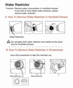 Ana Bath 5-Inch Anti-Clog High Pressure LARGE Dual Shower Head with Handheld Spray - 5 Unique Spray Modes/BRASS CONNECTOR/5 Ft Stainless Steel Hose/Spot Resist Brushed Nickel 29 61xpurRg1hL