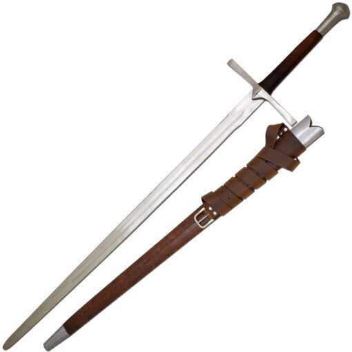 Medieval Warrior Late Middle Ages Hand and A Half Sword Full Tang Tempered Handmade Hand Forged Real Sword 5103