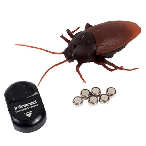 Giveme5 Infrared Remote Control Mock Big Fake Cockroach RC Toy Prank Insects Joke Scary Trick Bugs for Party