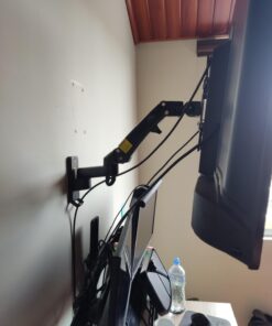 HUANUO Ultrawide Monitor Wall Mount for up to 34 35 inch Curved Computer Screens, Single Wall Mount Monitor Arm Holds 26.4lbs Max, Height Adjustable Full Motion Gas Spring Vesa Mount, Max 200x200mm 40 61xr0Ui8mL 1