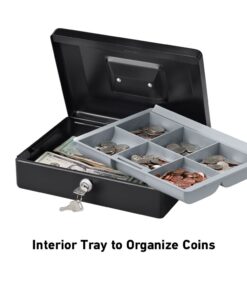 SentrySafe Cash Box, Locking Cash Box With Money Tray, Small, CB-10 23 61xre QkqTL
