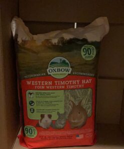 Oxbow Animal Health Western Timothy Hay - All Natural Hay for Rabbits, Guinea Pigs, Chinchillas, Hamsters & Gerbils -Veterinarian Recommended- Grown in the USA-90 oz. 5.62 Pound (Pack of 1) 28 61xu2tHpRRL