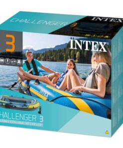 Intex Challenger 3 Inflatable Raft Boat Set with Pump and Oars | 68370EP 12 61xucyFgqwL