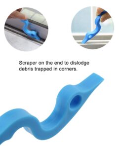 The 2 in 1 Window and Sliding Door Track Cleaning Brushes Blue 18 61xuph2nF2L