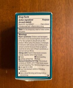 Amazon Basic Care Aspirin 81 mg Pain Reliever (NSAID) Chewable Tablets, Low Dose , Orange Flavor, 108 Count (3 Packs of 36) 36 Count (Pack of 3) 56 61xvJHLvacL