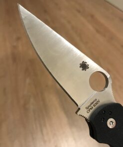 Spyderco Para Military 2 Signature Knife with 3.42" CPM S45VN Steel Blade and Durable G-10 Handle - PlainEdge - C81GP2 Black Handle - Stainless Steel Blade 70 61xw8H BNL