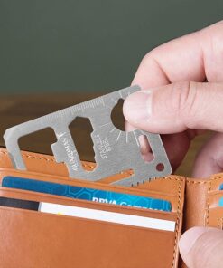 Ultimate 11-in-1 Survival Credit Card Multitool By GUARDMAN – Stocking Stuffer Christmas Gift - Multipurpose Tactical Wallet Tool With Bottle Opener, Survival Knife Gifts For Men Birthday Dad 1 23 61y Y8pUNL
