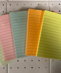 Amazon Basics Lined Sticky Notes, 4 x 6-Inch, Assorted Colors, 5-Pack 34 61y prmmxL