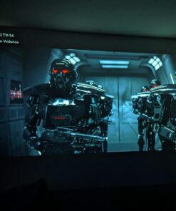 NexiGo PJ40 Projector with WiFi and Bluetooth, Native 1080P, 4K Supported, Projector for Outdoor Movies, 300 Inch, Zoomable, 20W Speakers, Home Theater, Compatible w/TV Stick, iOS, Android (Black) 100 61y0NJsSIVL